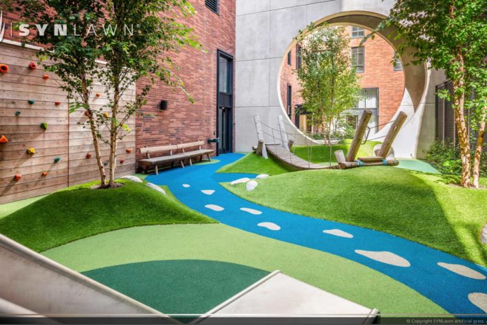 Rooftop playground built by SYNLawn