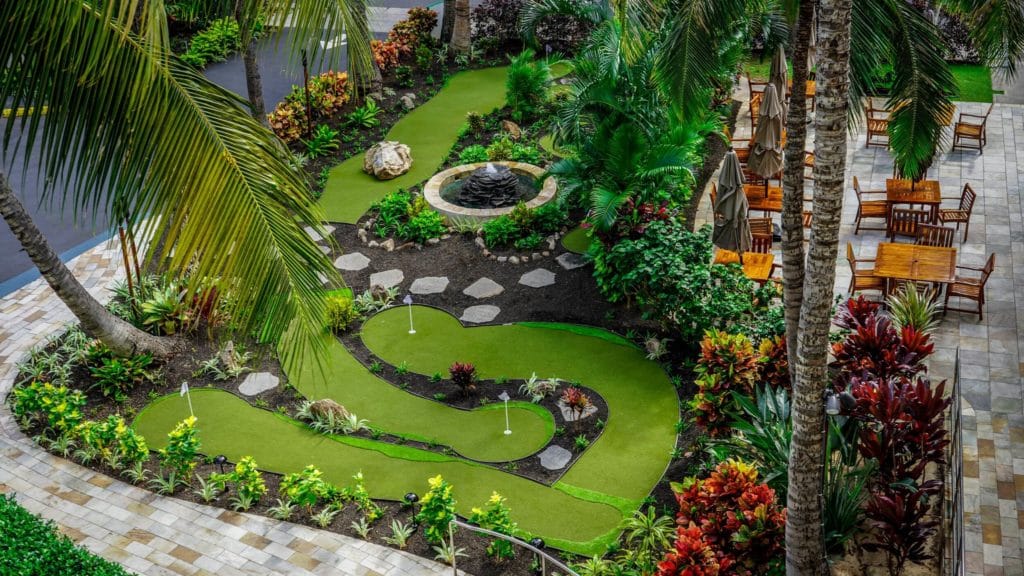 artificial grass putting green