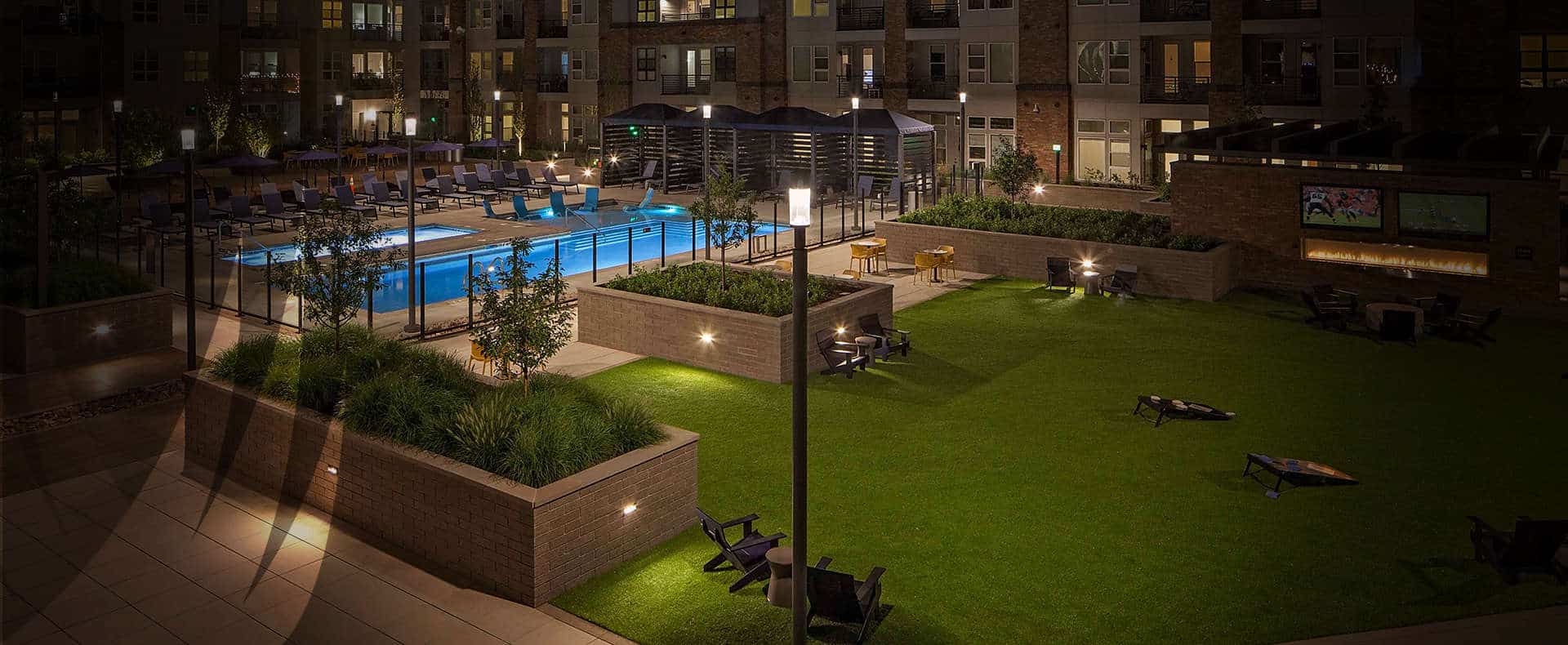 commercial artificial grass lawn