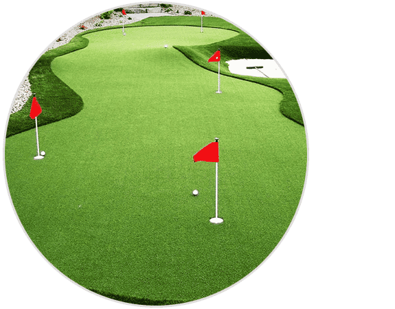 Artificial grass putting green from SYNLawn
