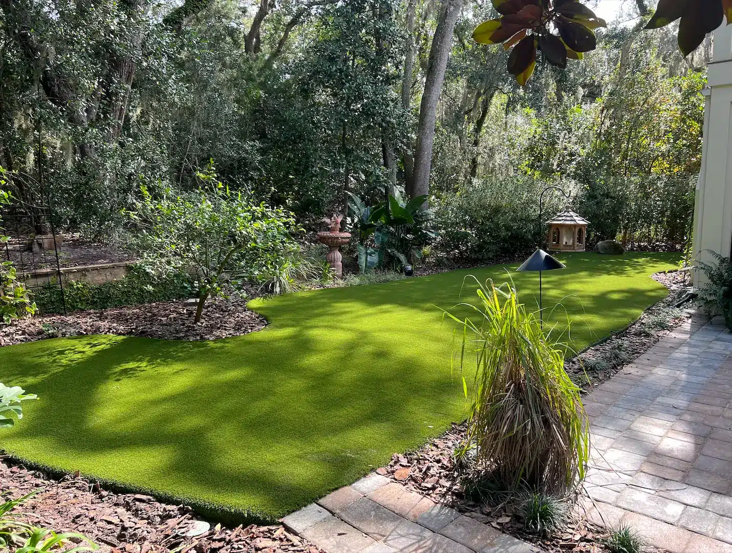 backyard luxury lawn