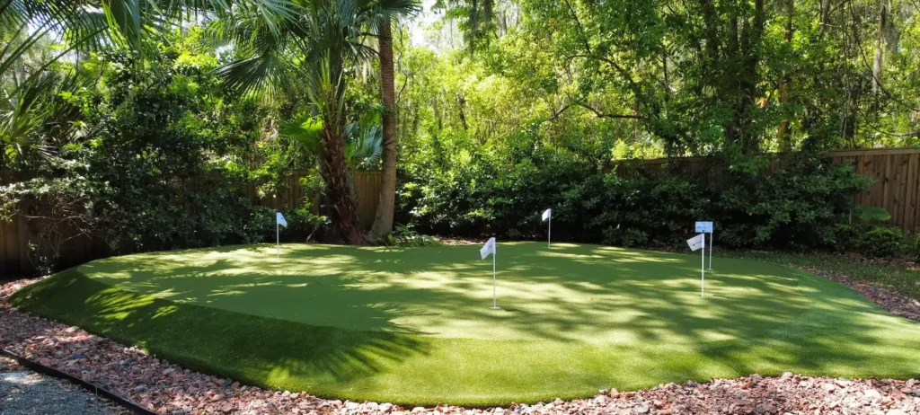 backyard putting green in Jacksonville, FL