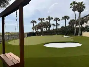 luxury outdoor putting green