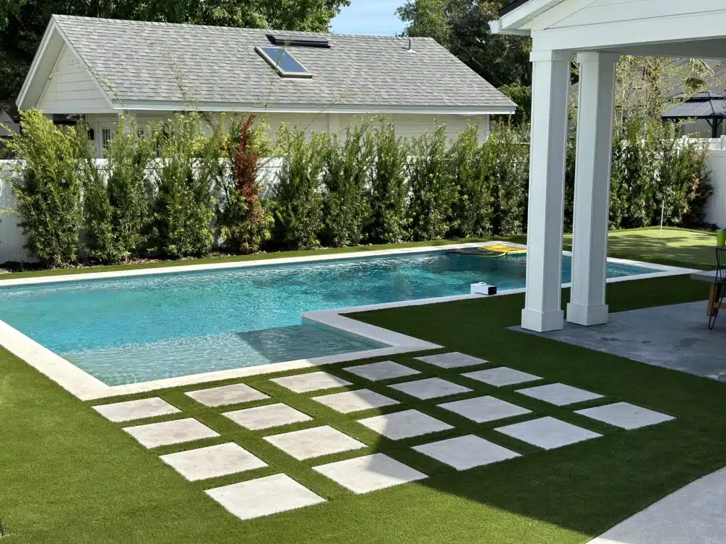backyard residential lawn