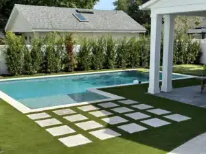 backyard residential lawn