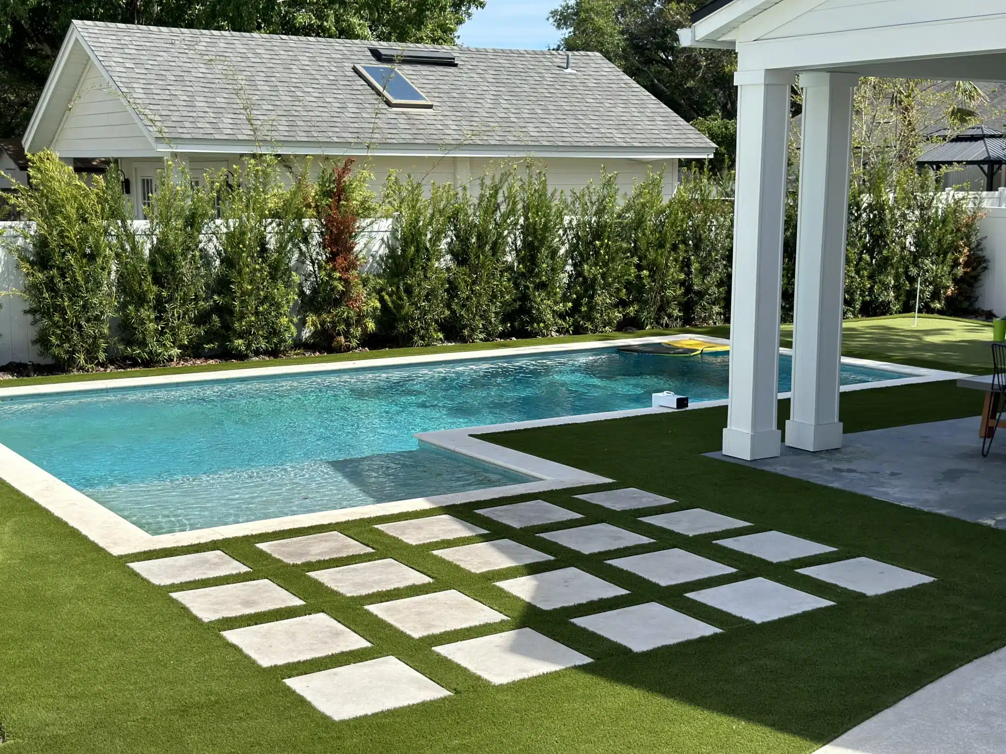 backyard residential lawn